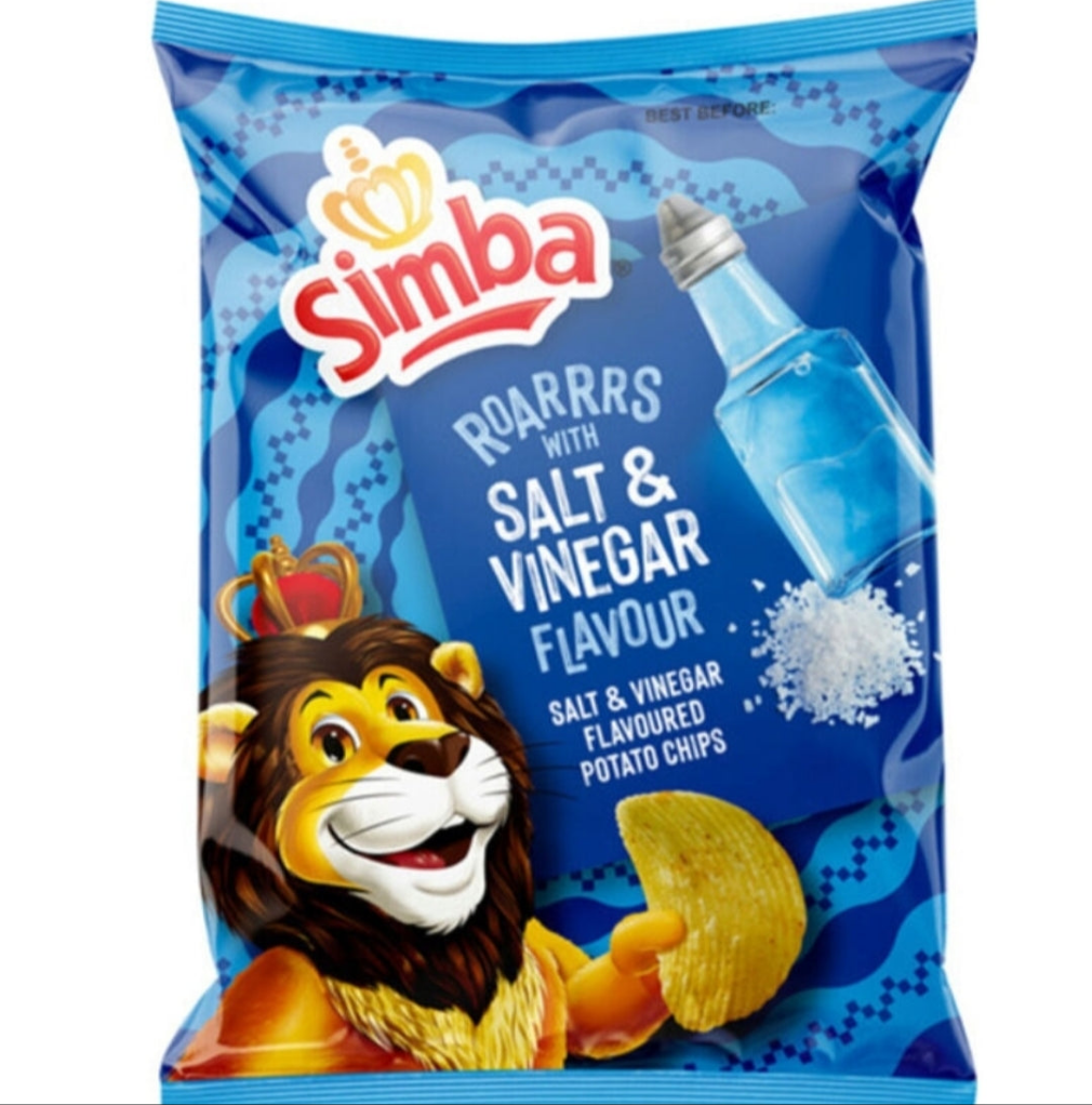 Simba Salt & Vinegar Chips 120g /BB 02/04/25)
