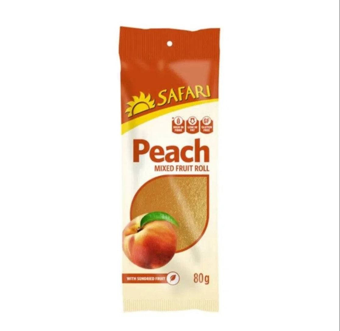 Safari Fruit Roll - Peach 80g