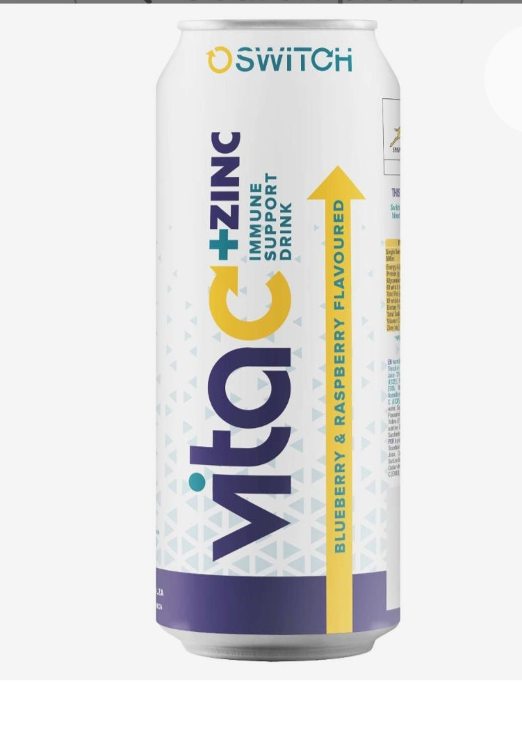 Switch Vita C Blueberry & Raspberry 500ml