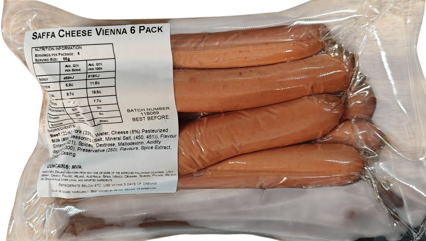Cheese Viennas (6 Pack)