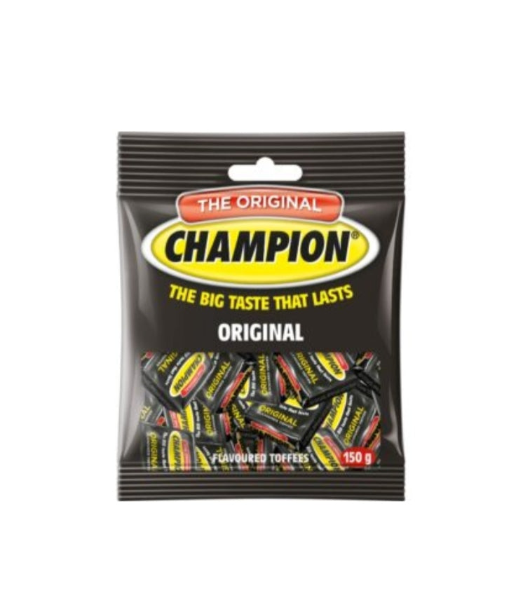 Champion Toffee Medium Prepacks - Original 150g (BB 24/07/26)