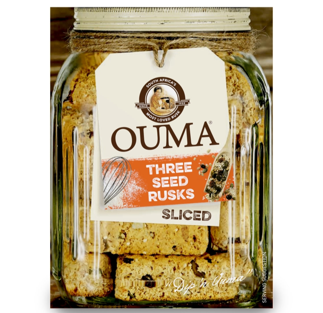 Ouma Rusks Breakfast Three Seed 450g