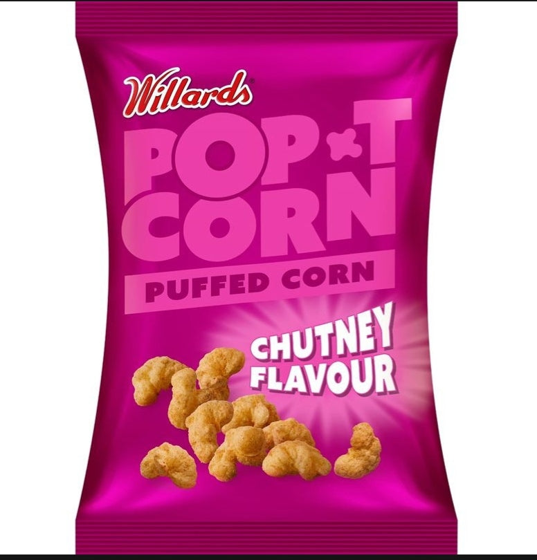 Willars Puffed - Pop T Corn - Chutney 80g