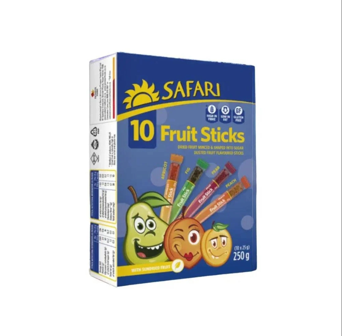 Safari Fruit Sticks (Box of 10)