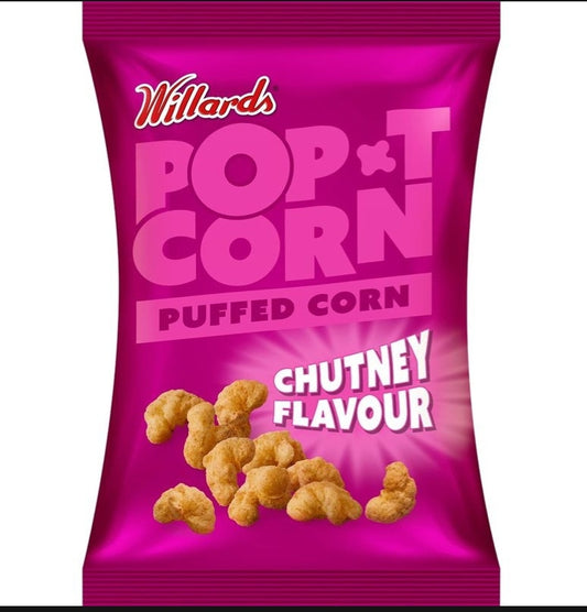 Willars Puffed - Pop T Corn - Chutney 80g