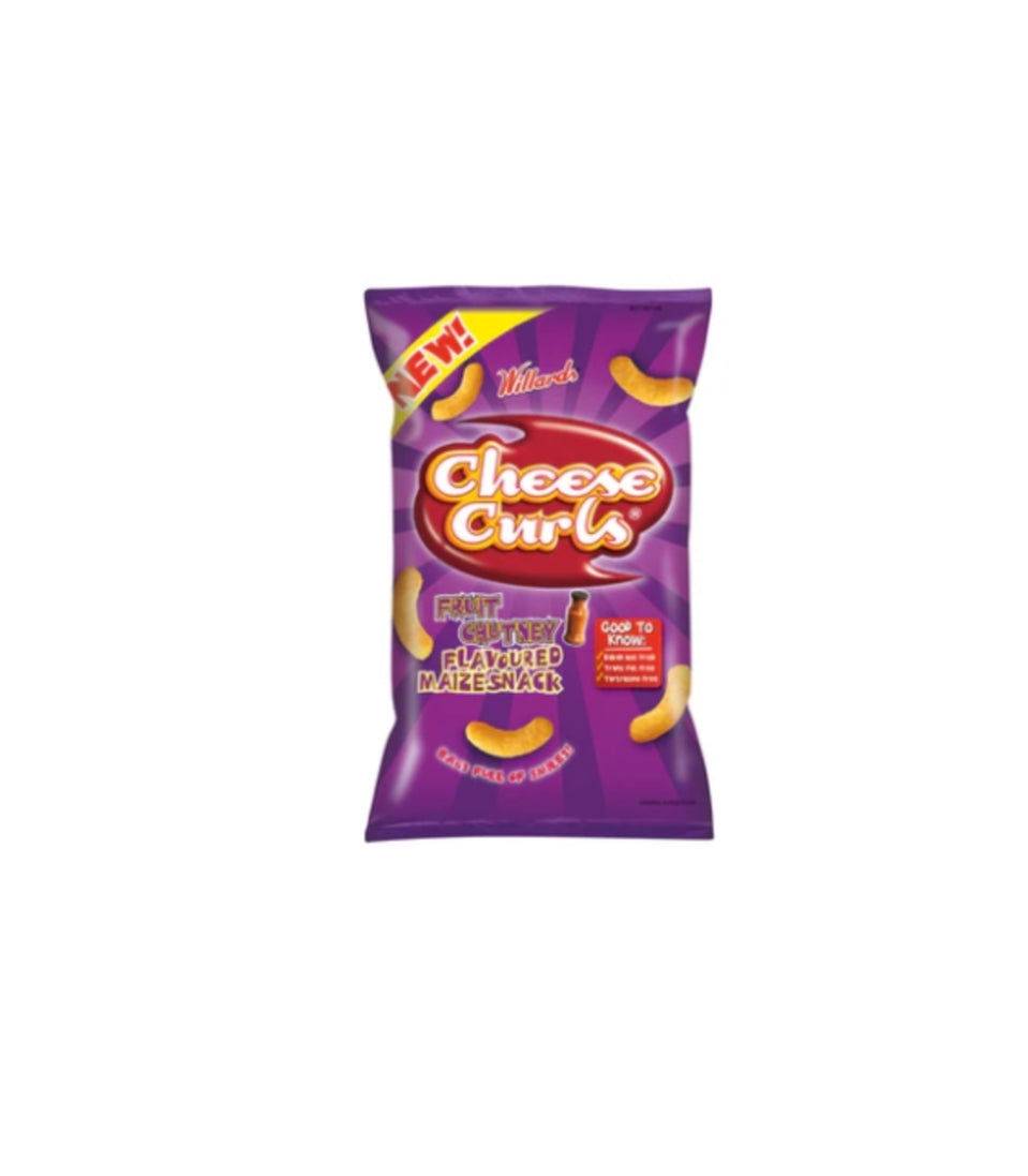 Willards Cheese Curls Fruit Chutney 90g