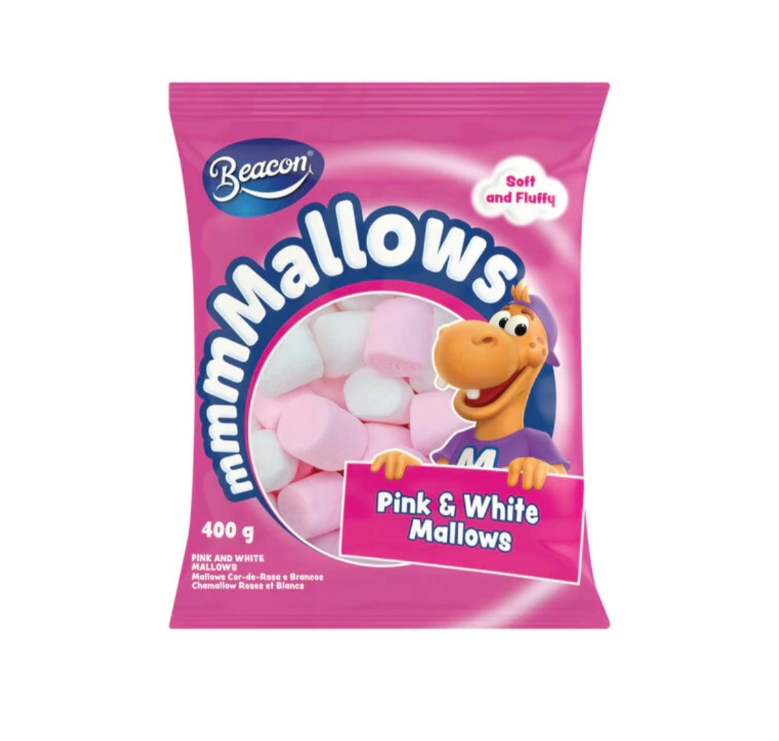 Beacon Marshmallows - Pink & White 400g